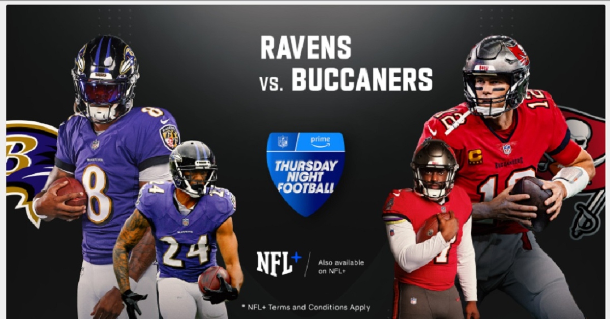 4K NFL Live Baltimore Ravens vs. Tampa Bay Buccaneers